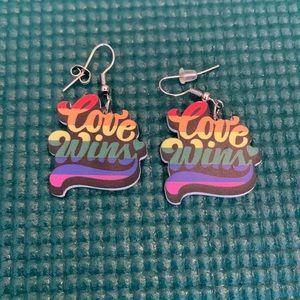 Love Wins earrings